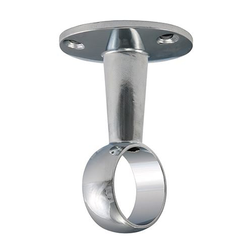 TIMCO Round Centre Bracket P/Chrome 25mm Pack 1