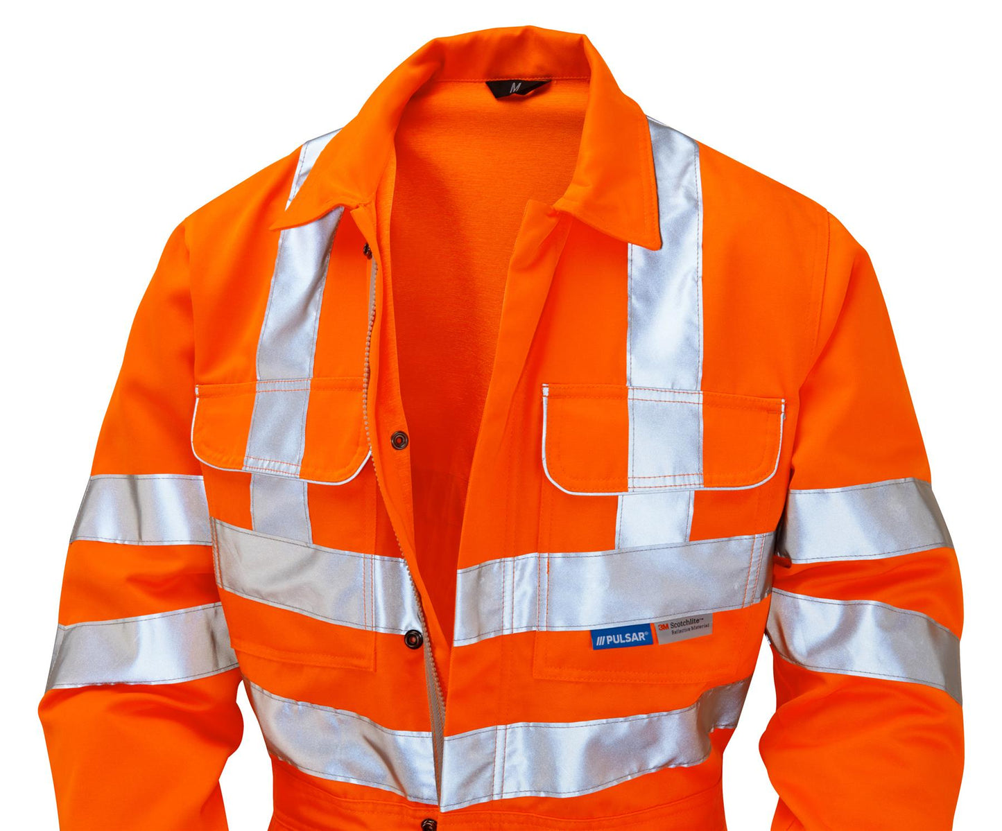 Pulsar PR339 Hi Vis Orange Combat Coverall Boiler Suit RIS-3279-TOM Rail Workwear