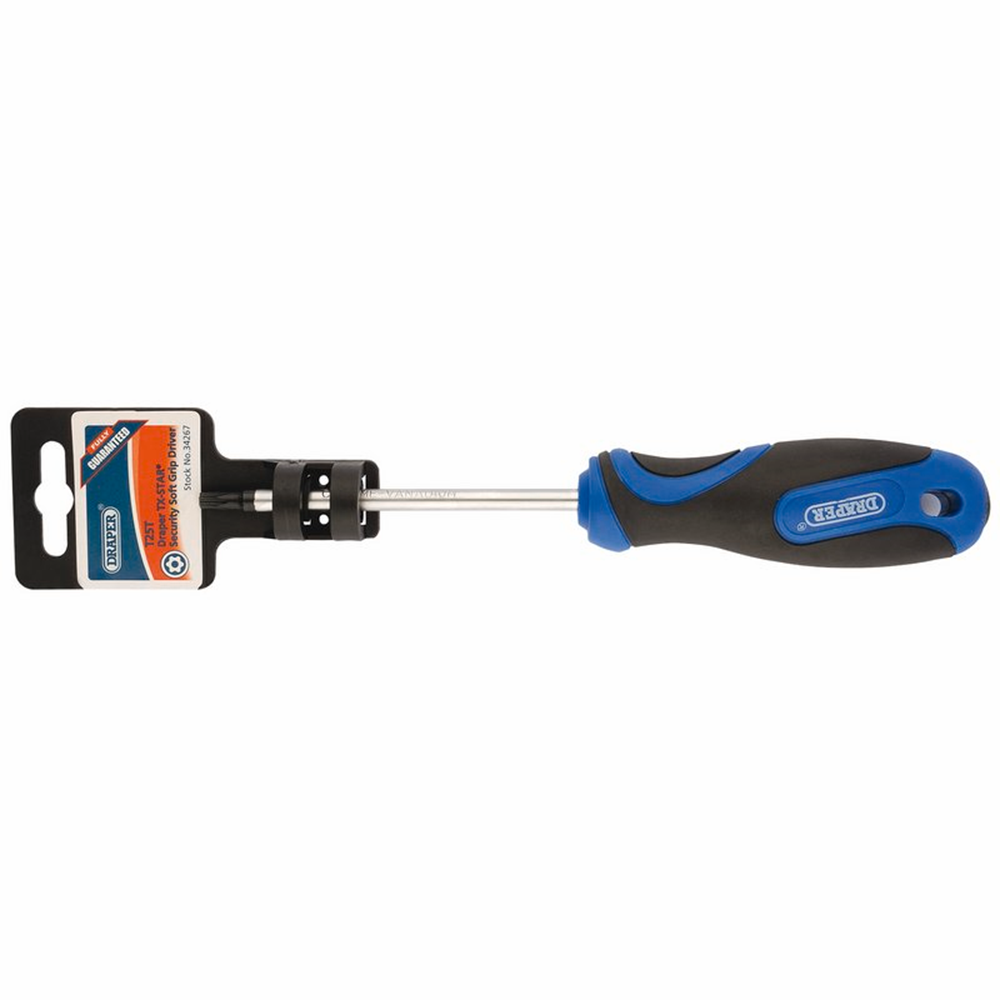 Draper T25X100TX-TAMPERPROOF S/D-PKD 34267 Draper TX-STARÂ® Soft Grip Security Screwdrivers