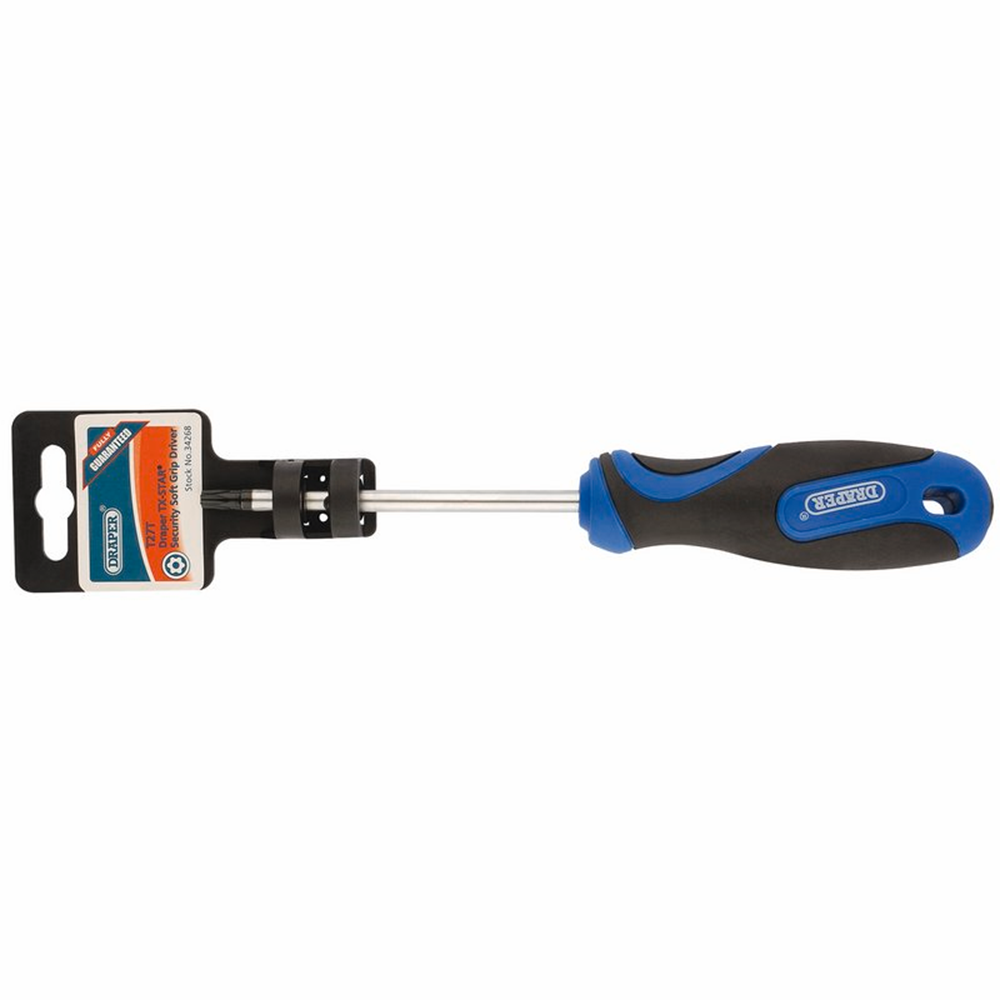 Draper T27X100TX-TAMPERPROOF S/D-PKD 34268 Draper TX-STARÂ® Soft Grip Security Screwdrivers