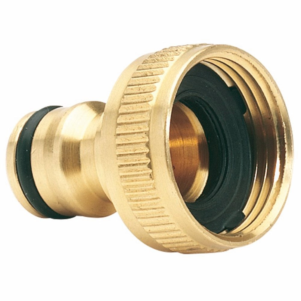 Draper BRASS TAP CONNECTOR 3/4 CAP. 36198 Brass Hose Connectors