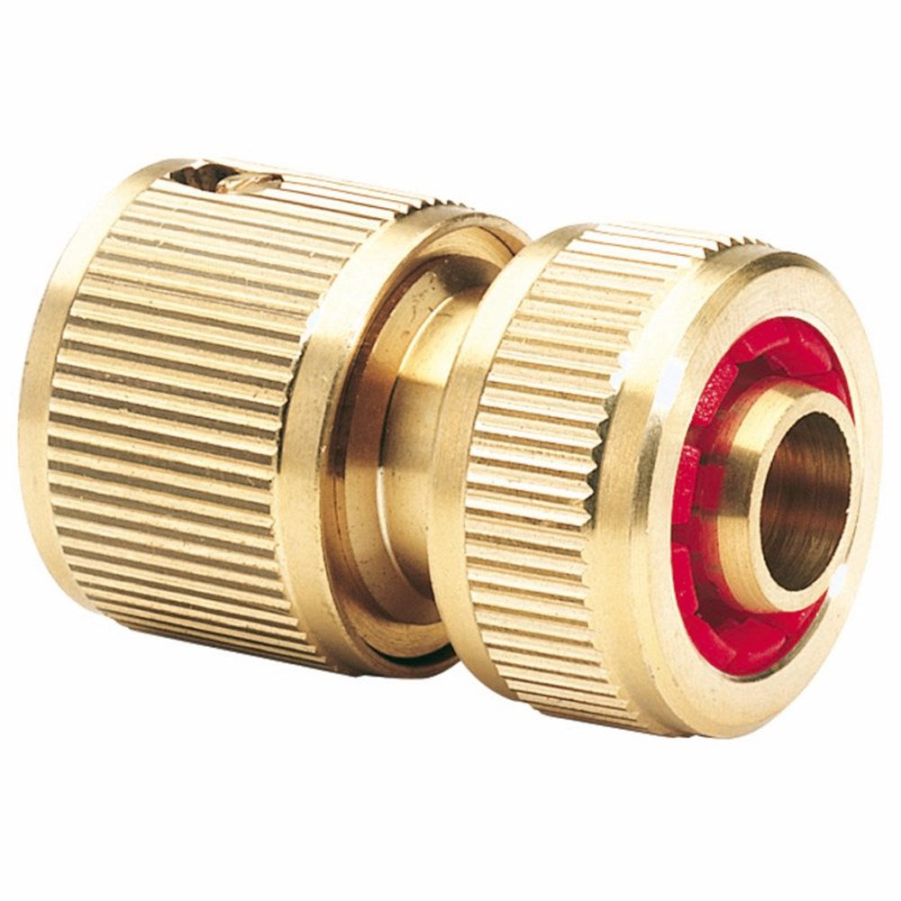 DRAPER 36202 - Brass Hose Connector with Water Stop (1/2")