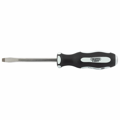 Draper 100X6.5MMPLAIN P/THRU S/DRIVER 35181 Pound Thru' Plain Slot Soft Grip Screwdrivers
