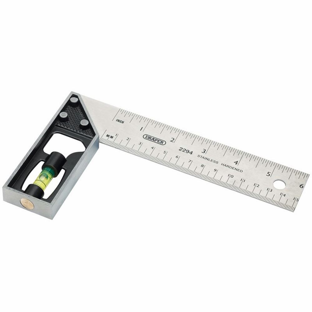 Draper 150MM TRY & MITRE SQUARE 18952 Try and Mitre Square, 150mm