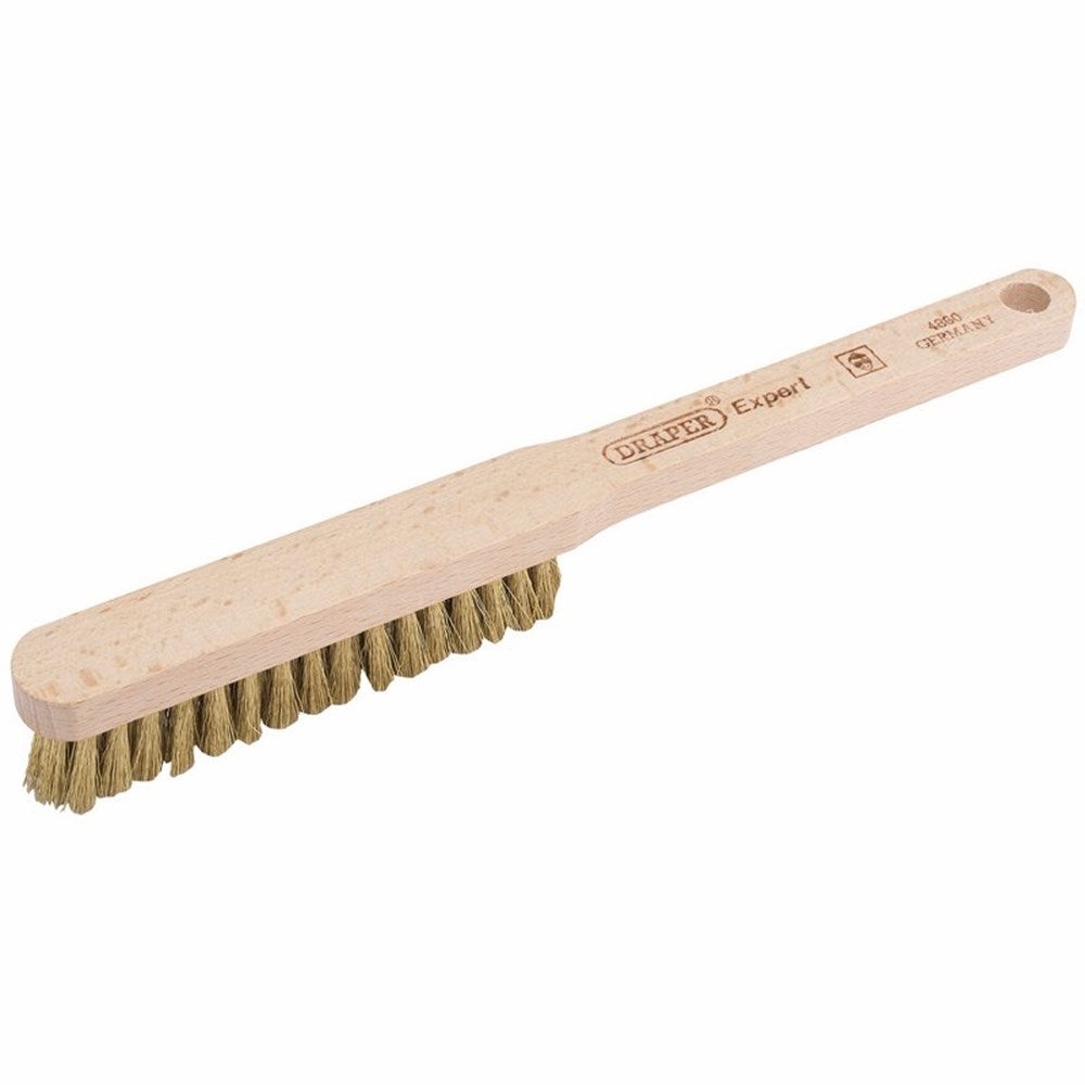 Draper BRASS WIRE HAND BRUSH 225MM 65670 Brass Fill Wire Hand Brush, 225mm