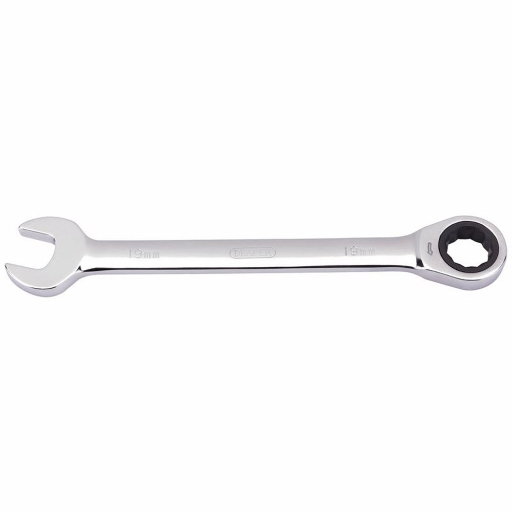 Draper 19.0MM RATCHETING SPANNER 31018 Draper HI-TORQÂ® Metric Ratcheting Combination Spanners