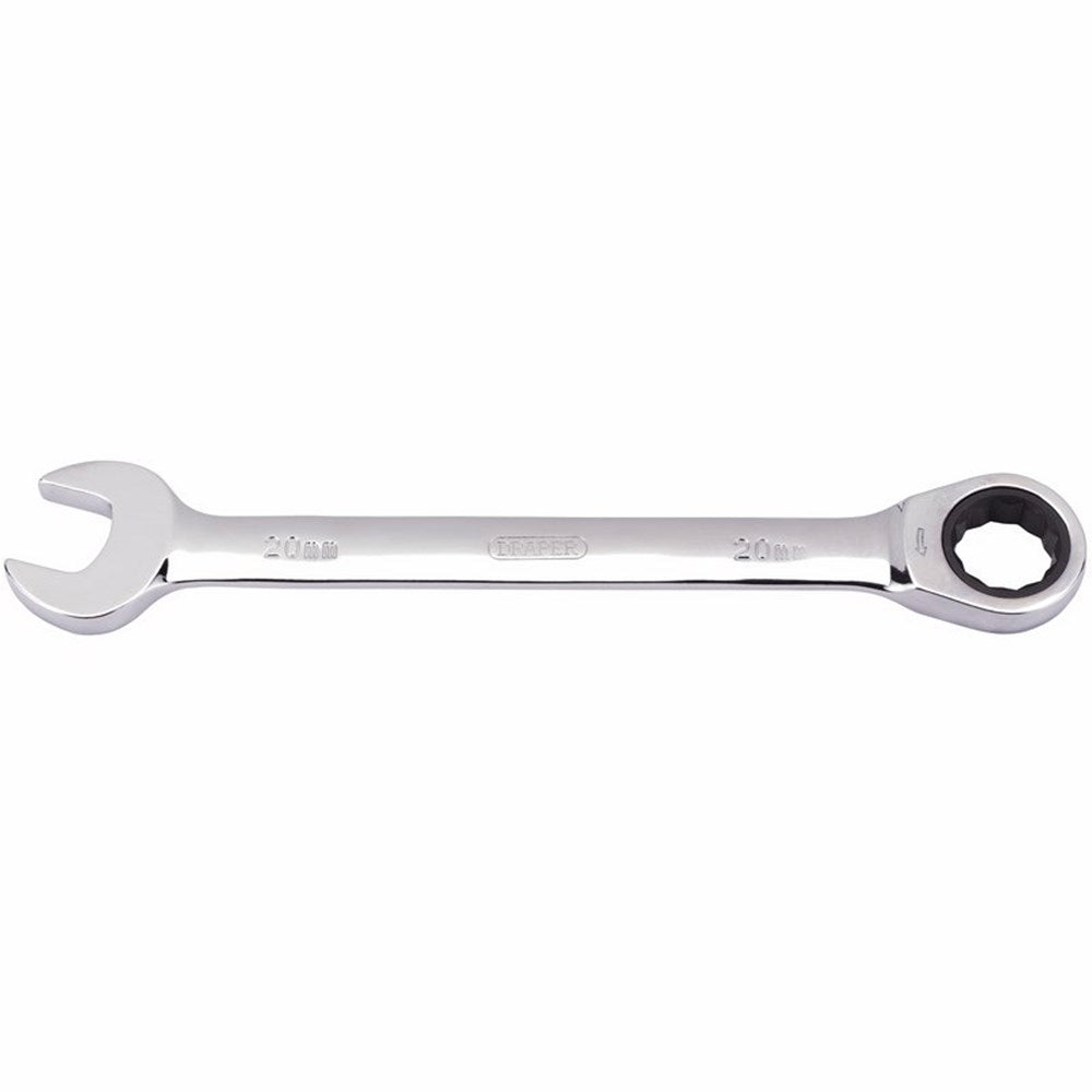 Draper 20.0MM RATCHETING SPANNER 31019 Draper HI-TORQÂ® Metric Ratcheting Combination Spanners