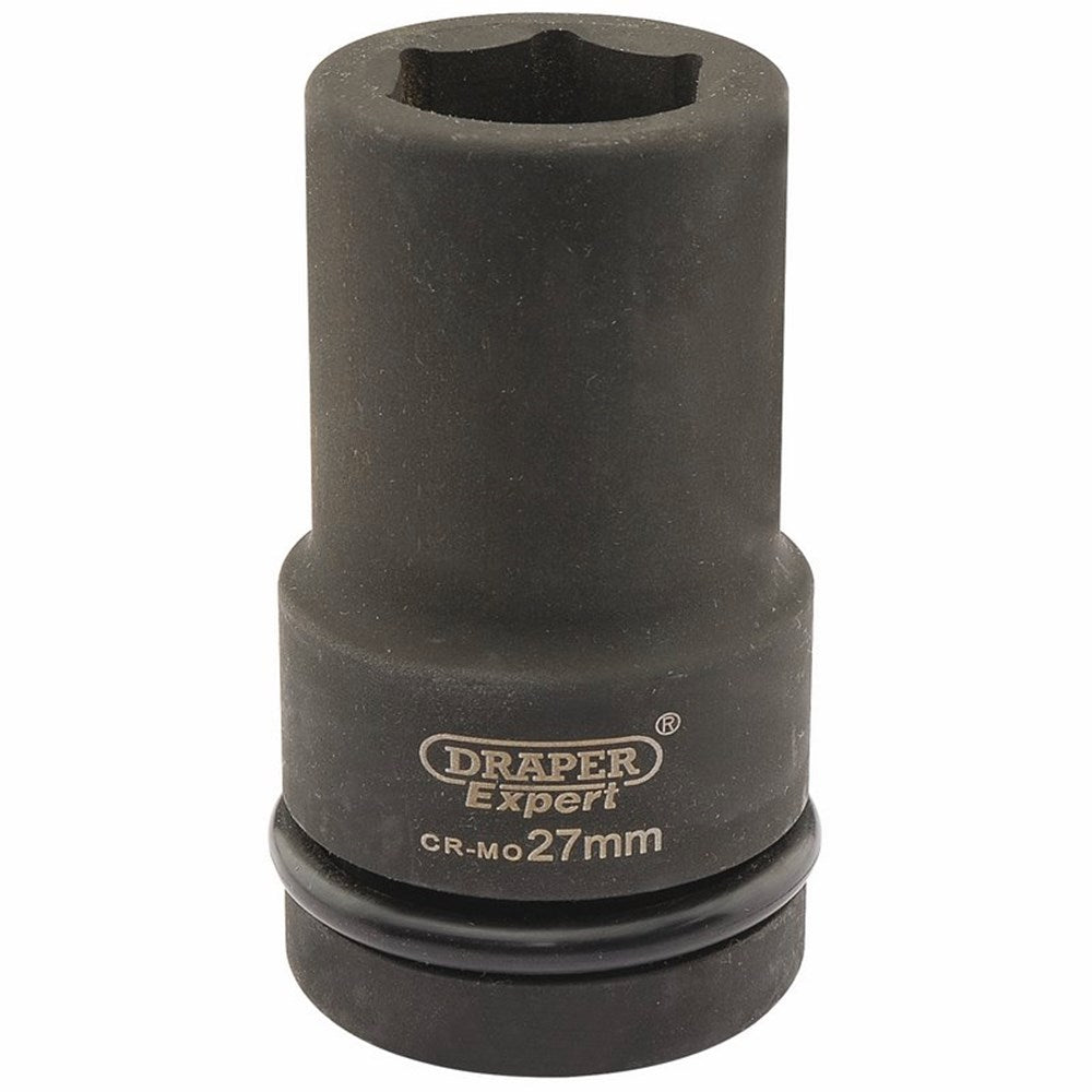 DRAPER 05142 - Expert 27mm 1" Square Drive Hi-Torq&#174; 6 Point Deep Impact Socket