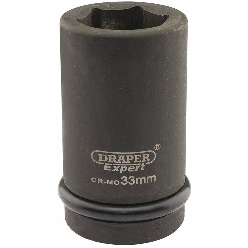 DRAPER 05147 - Expert 33mm 1" Square Drive Hi-Torq&#174; 6 Point Deep Impact Socket