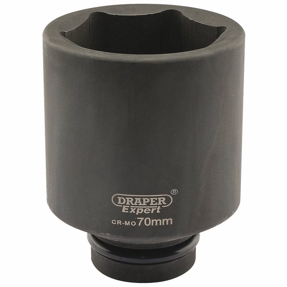 DRAPER 05159 - Expert 70mm 1" Square Drive Hi-Torq&#174; 6 Point Deep Impact Socket