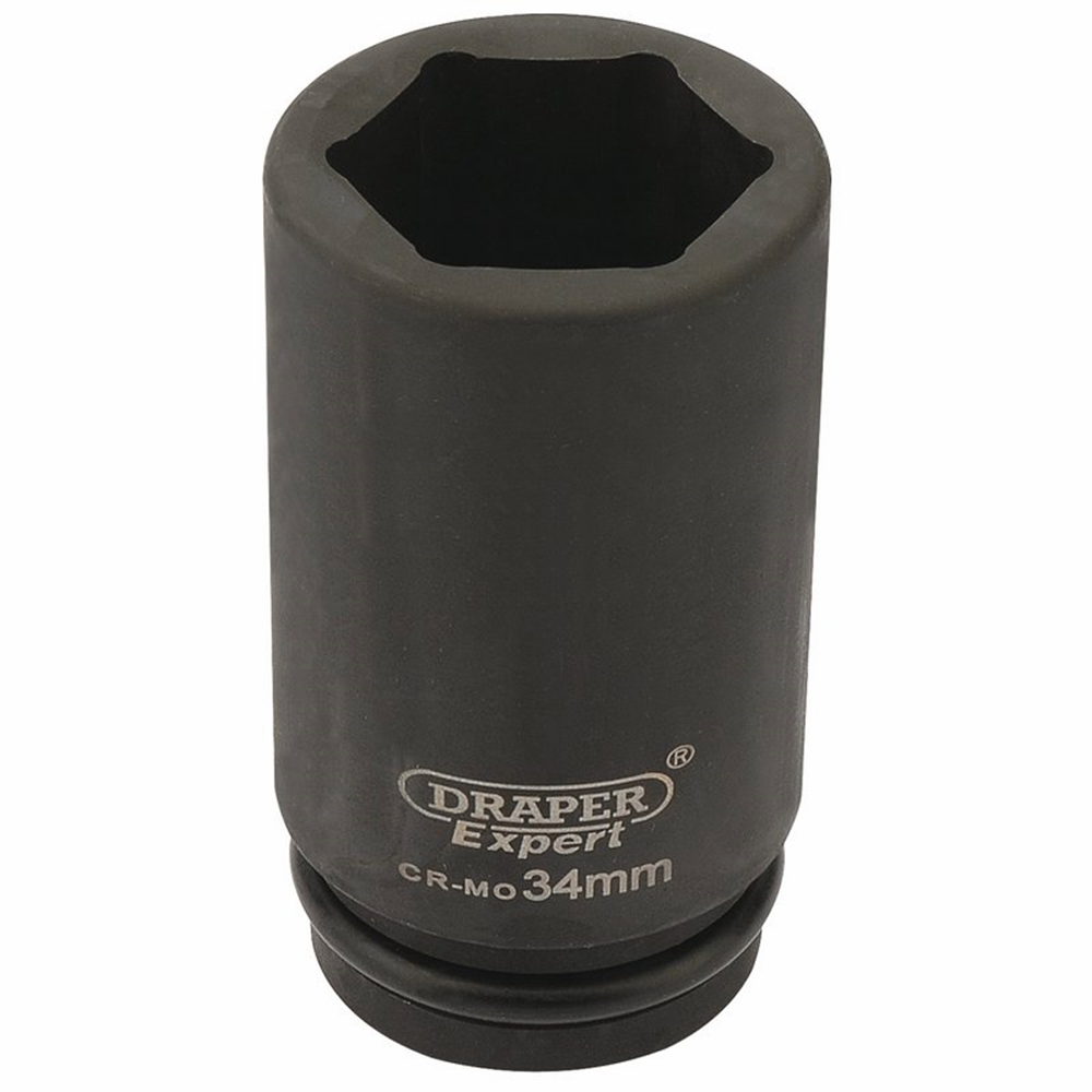 Draper 34MM IMP.DEEP SCKET 3/4DR 27142 3/4" Sq. Dr. Draper Expert HI-TORQÂ® Metric Deep Impact Sockets