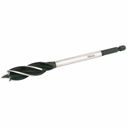 Draper 4 FLUTED AUGER BIT 16MM 35096 4 Fluted Auger Bits, 165mm