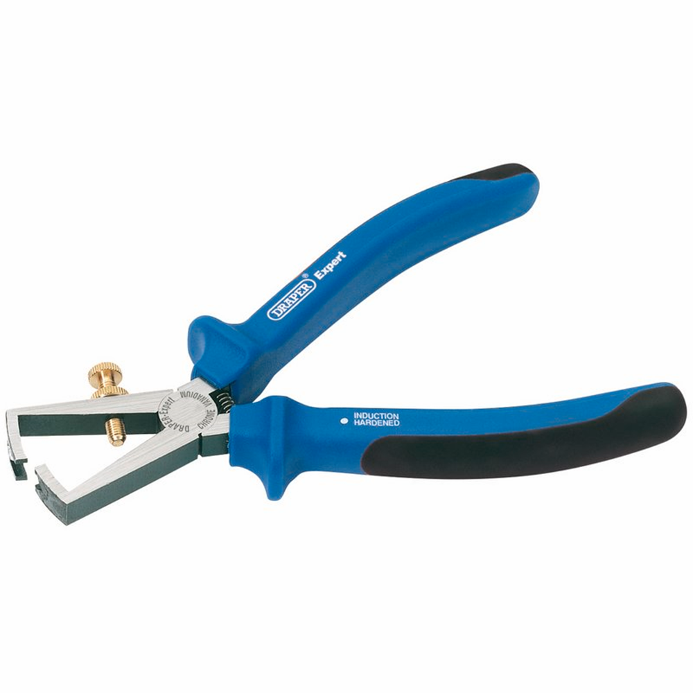 Draper WIRE STRIPPER H/D GRIPS 150MM 68894 Heavy Duty Soft Grip Wire Stripping Pliers, 150mm