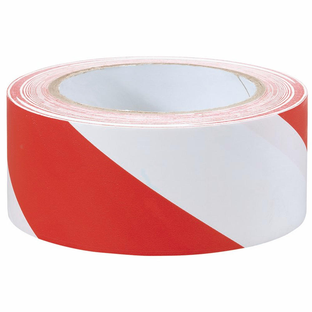 Draper HAZARD TAPE RED/WHT 33M X 50MM 69010 33M x 50mm Red and White Hazard Tape Roll