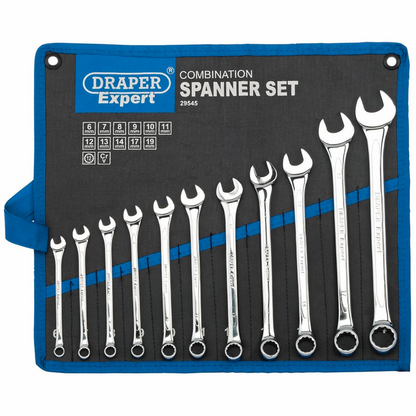 Draper 11PC COMBINATION SPANNER SETMM 29545 Draper Expert HI-TORQÂ® Metric Combination Spanner Set (11 Piece)