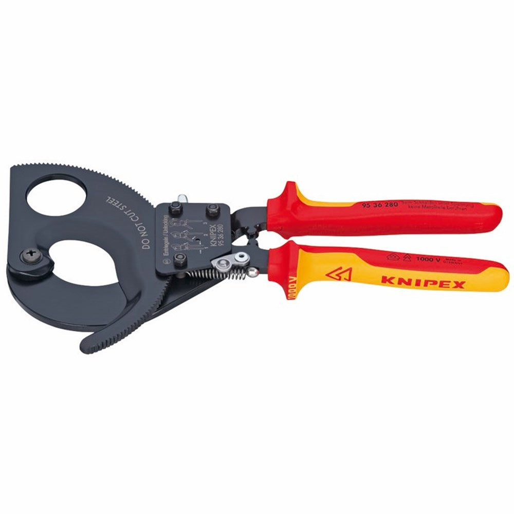 DRAPER 55015 - Knipex 95 36 280 280mm VDE Heavy Duty Cable Cutter