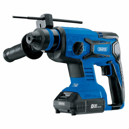 DRAPER 00592 - D20 20V Brushless SDS+ Rotary Hammer Drill with 2 x 2.0Ah Batteries and Charger