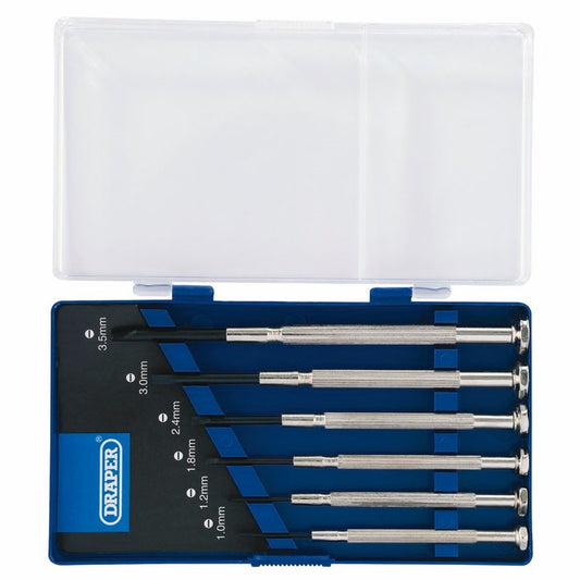 Draper PRECISION SDRIVER SET 6PC SLOT 80797 Precision Screwdriver Set (6 Piece)