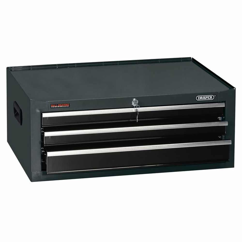 Draper 3 DRAWER MID TOOL CHEST(BLACK) 35740 26" Intermediate Tool Chest (6 Drawers)