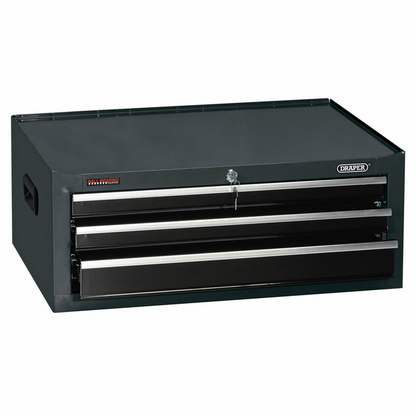 Draper 3 DRAWER MID TOOL CHEST(BLACK) 35740 26" Intermediate Tool Chest (6 Drawers)