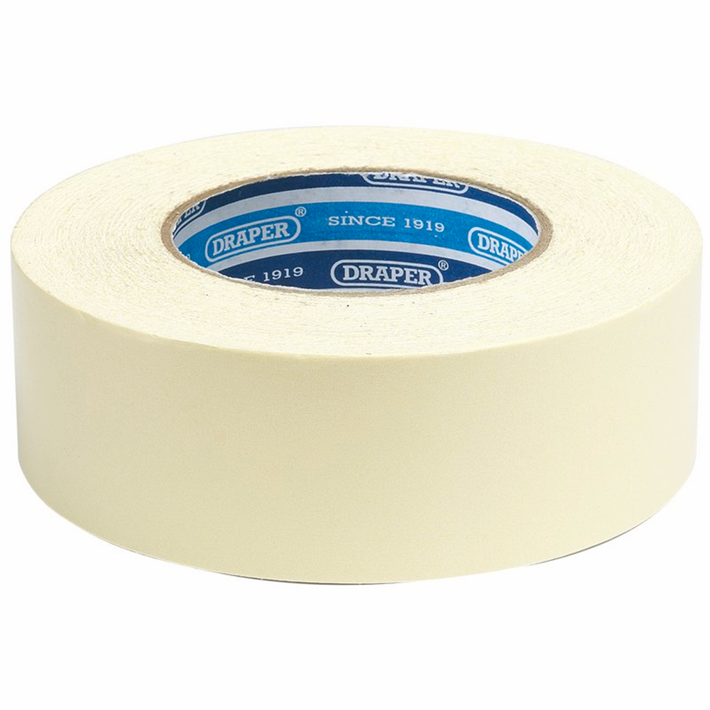 Draper DOUBLE SIDED TAPE 50MX50MM 65392 50M x 50mm Heavy Duty Double Sided Tape Roll