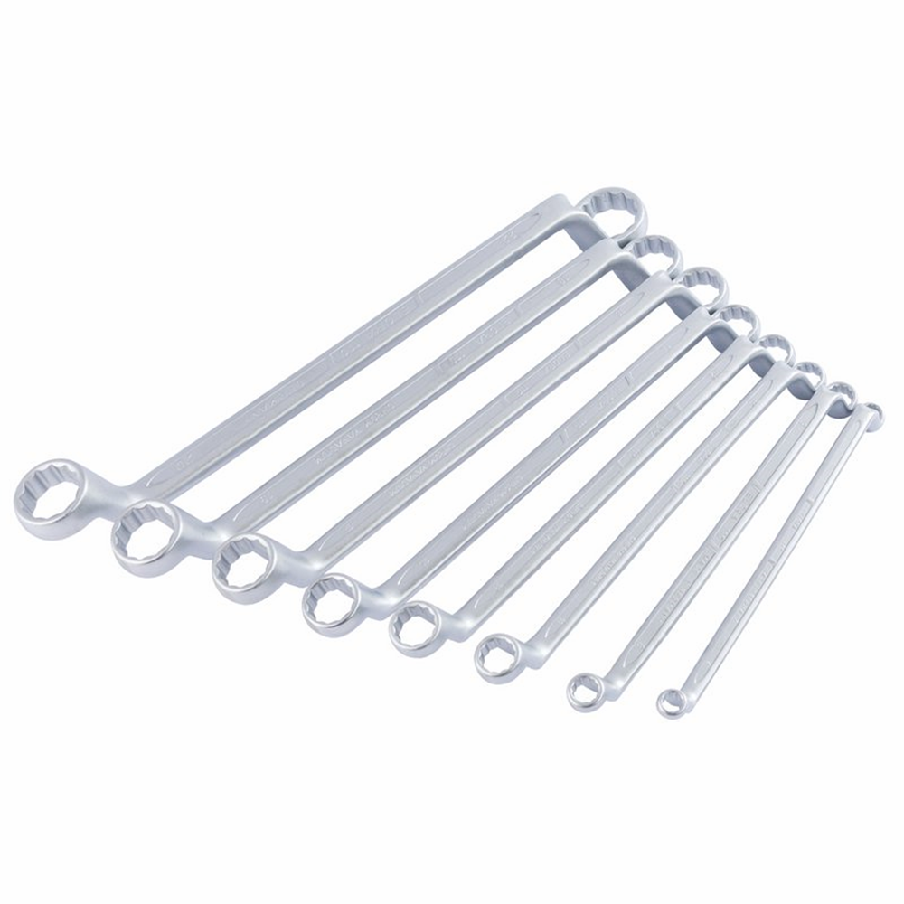 Draper 6-22MM RING SPANNER SET D/E 05567 Deep Crank Metric Ring Spanner Set (8 Piece)