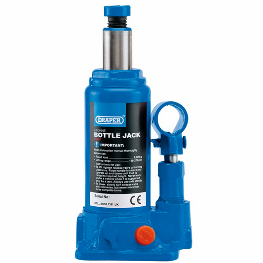 Draper 2 TONNE BOTTLE JACK 13064 Hydraulic Bottle Jacks