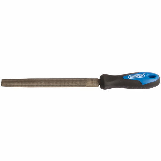 DRAPER 00009 - Soft Grip Engineer's File Round File and Handle, 150mm