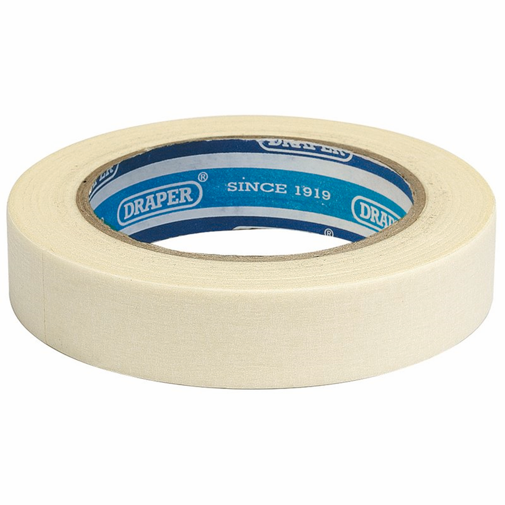 Draper MASKING TAPE 24MM 63478 Heavy Duty Masking Tape, 50m