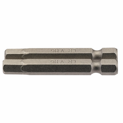 Draper 2PC 50MM 6.0MM HEX S/D BIT 64259 1/4" hex. Hexagonal E Shank Insert Bits