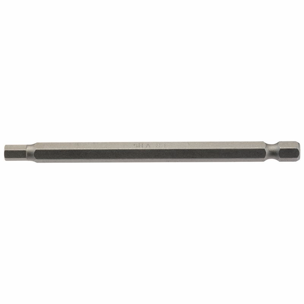 Draper 100MM 5.0MM HEX S/D.BIT 64374 1/4" hex. Hexagonal E Shank Insert Bits