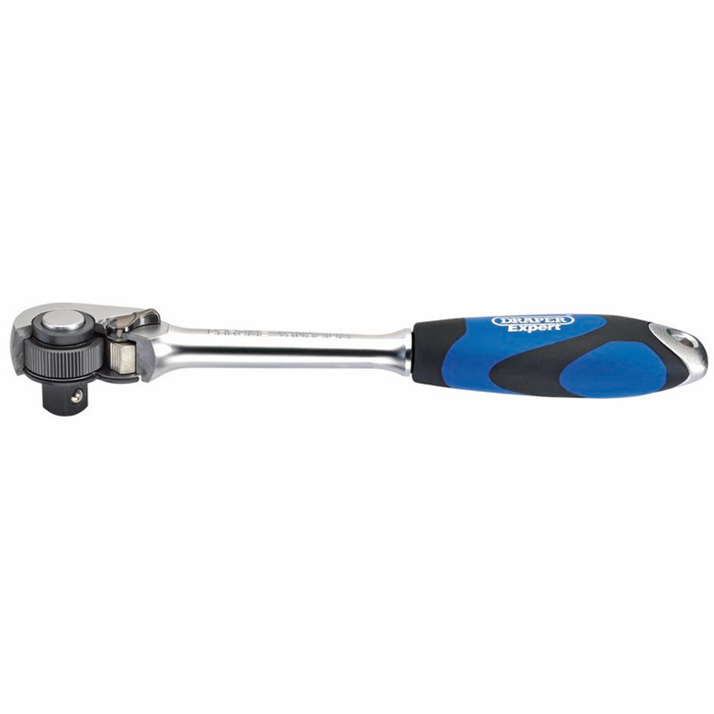 Draper 1/2 SOFT GRIP RATCHET 26504 Soft Grip Reversible Ratchets, 72 Tooth