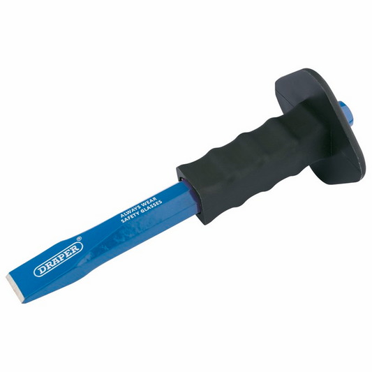 Draper COLD CHISEL&GUARD 25X250MM PKD 64686 Octagonal Shank Cold Chisels with Hand Guard (Display Packed)