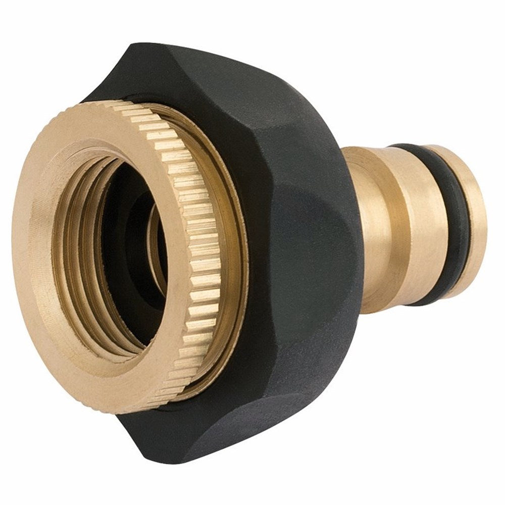 Draper 1/2+3/4 BR./RUBBER TAP CONN 24646 Brass and Rubber Tap Connector (1/2" - 3/4")