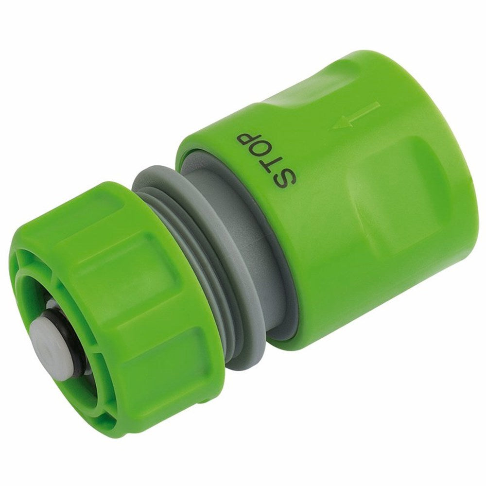 DRAPER 25902 - Hose Connector with Water Stop Feature (1/2")