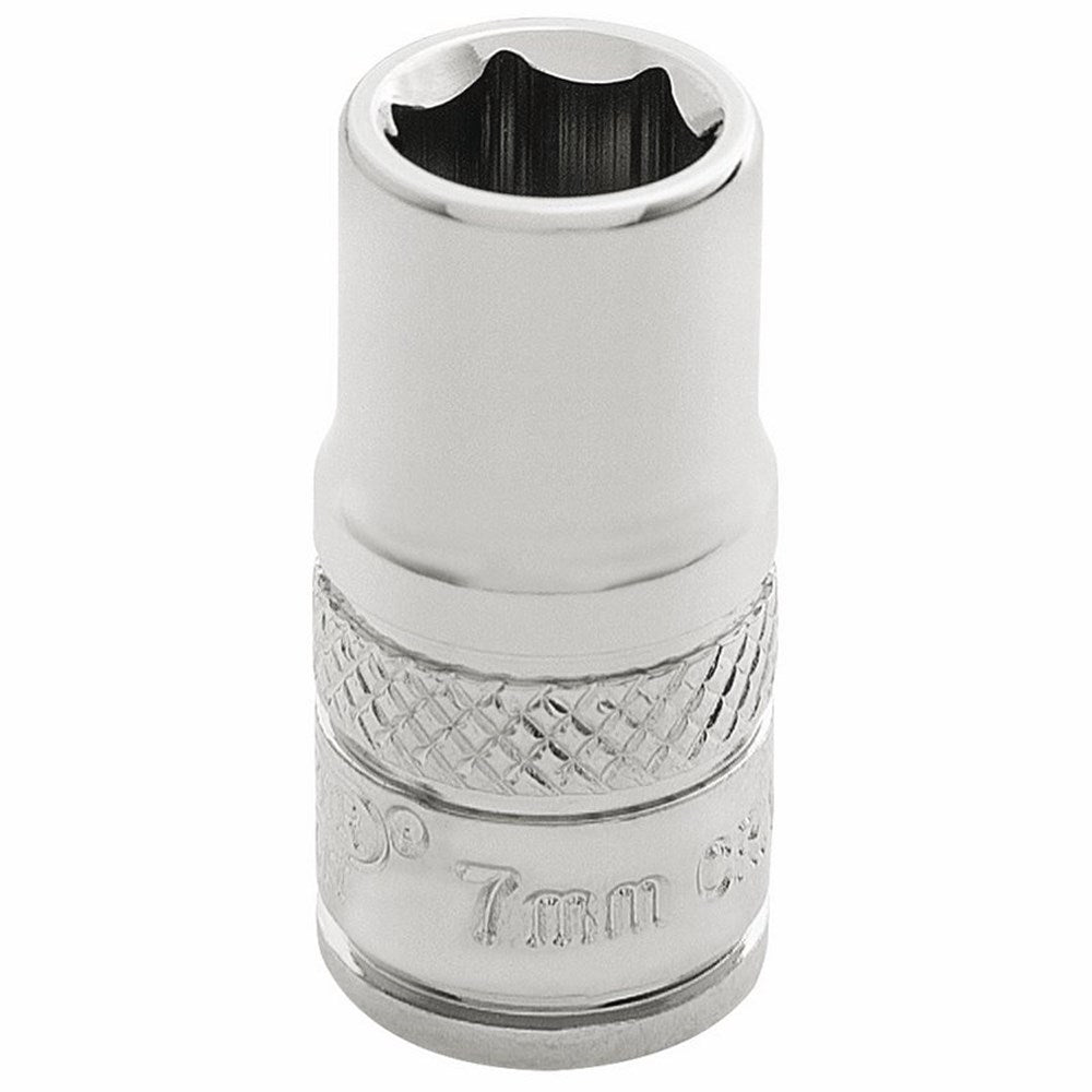 DRAPER 32487 - 1/4" Sq. Dr. Hi-Torq 6 Point Socket (7mm)