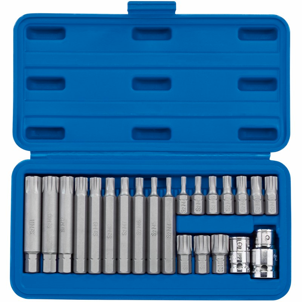 Draper RIBE BIT SET 22PCS 3/8 1/2 16347 3/8 and 1/2 Sq. Dr. RibeÂ® Socket and Bit Set (22 Piece)