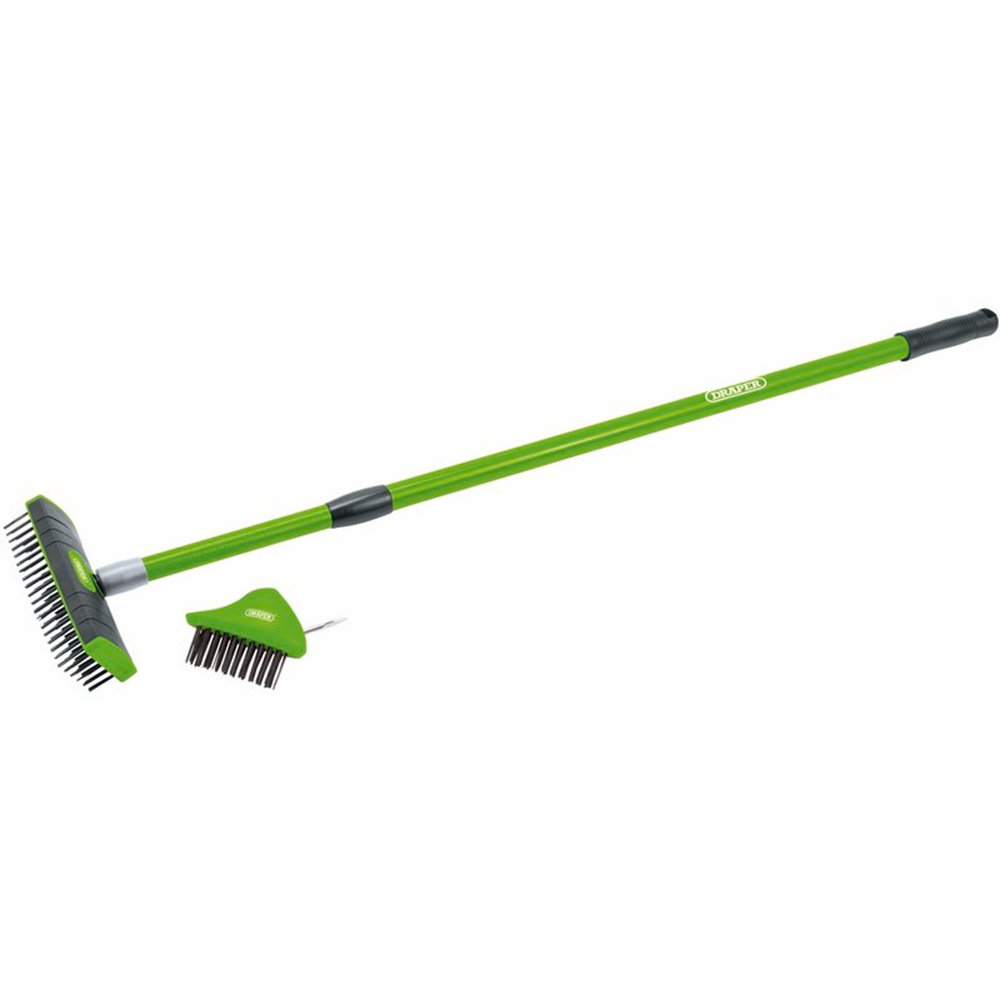 Draper TWIN HEAD TELE PAVING BRUSHSET 58683 Twin Head Telescopic Paving Brush Set
