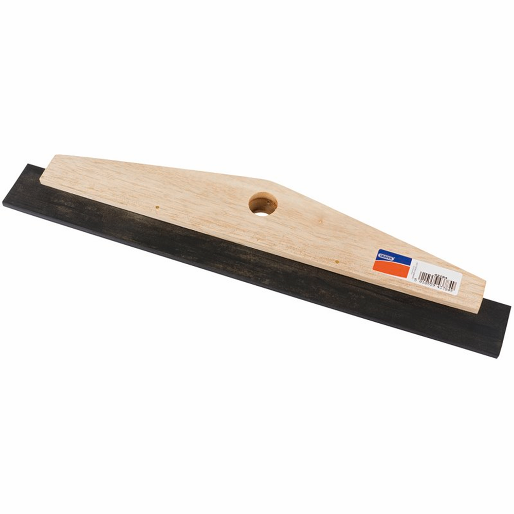 Draper 450MM WOODEN FLOOR SQUEEGEE 43784 Rubber Floor Squeegees
