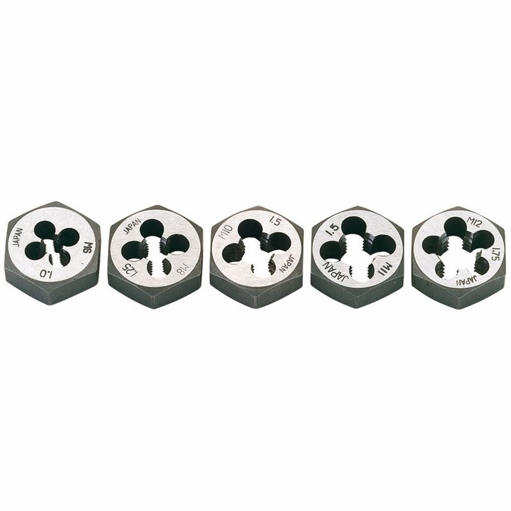 Draper DIE NUT SET 6-12MM 79198 Metric Hexagon Die Nut Set (5 Piece)