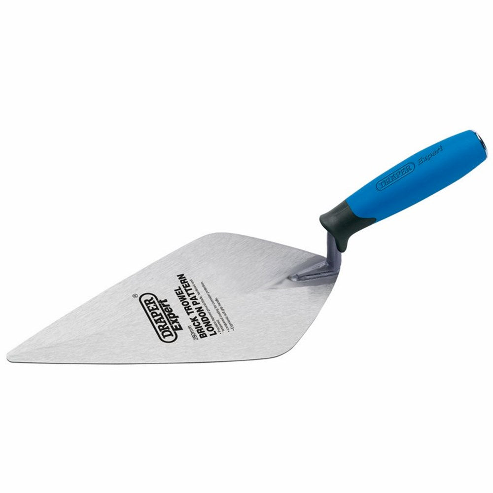 Draper S/S BRICK TROWEL 275MM 82148 Soft Grip Stainless Steel London Pattern Brick Trowel (275mm)