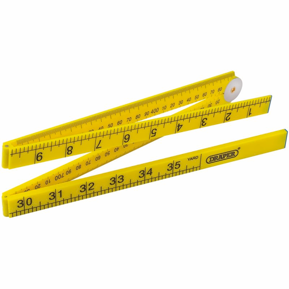 Draper PLASTIC FOLDING RULE 1M/36 20700 1M Plastic Folding Rule