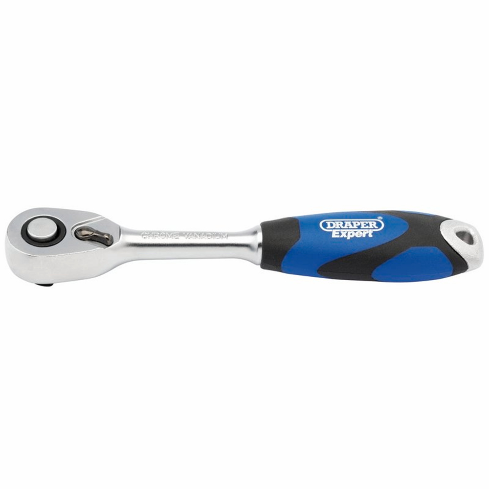 Draper 1/4 SOFT GRIP RATCHET 26502 Soft Grip Reversible Ratchets, 72 Tooth