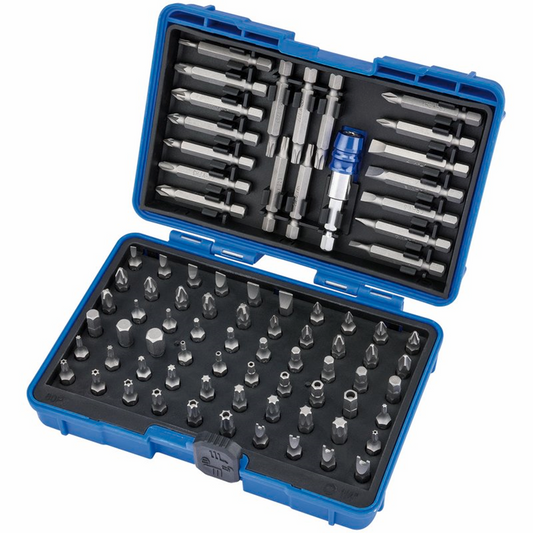 Draper 80PC SCREWDRIVER BIT SET 82396 Screwdriver and Bit Holder Set (80 Piece)