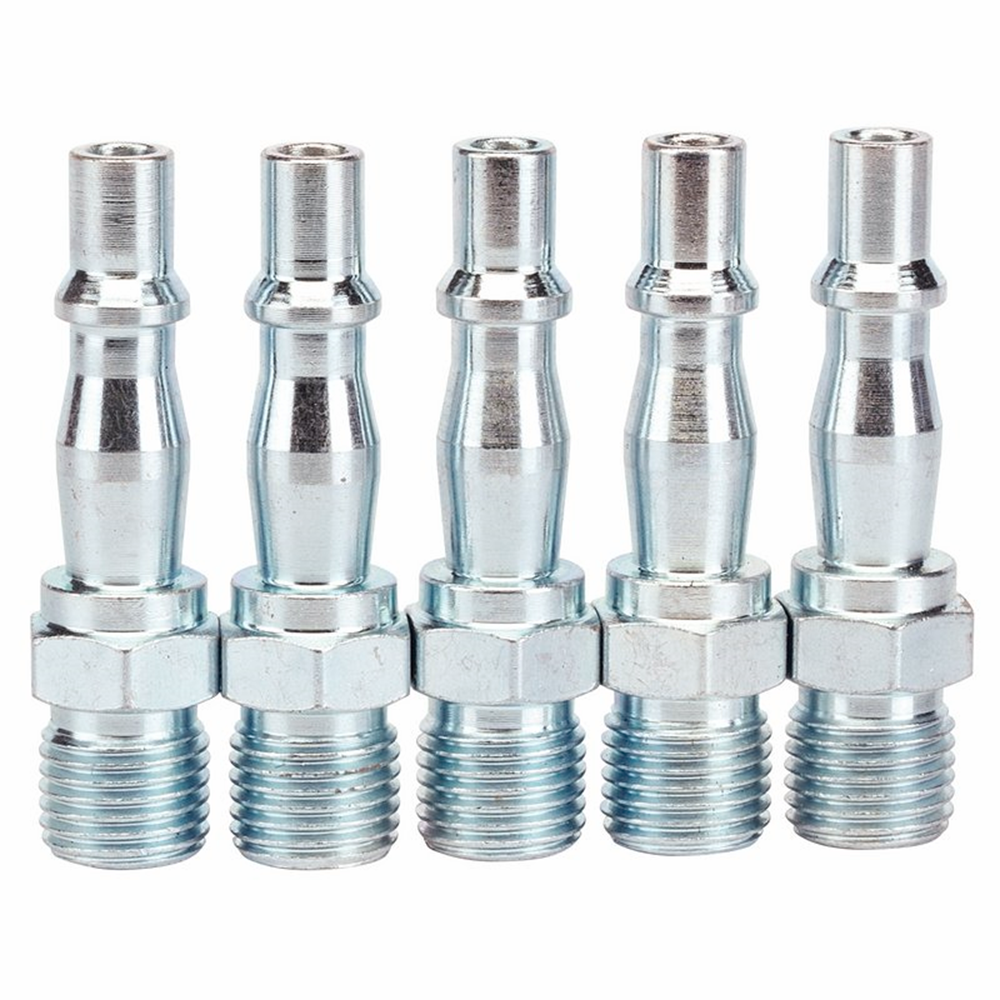 Draper 5PC 1/4M SCREWED ADAPTOR T 81296 1/4" BSP Male Coupling Screw Adaptors (Pack of 5)