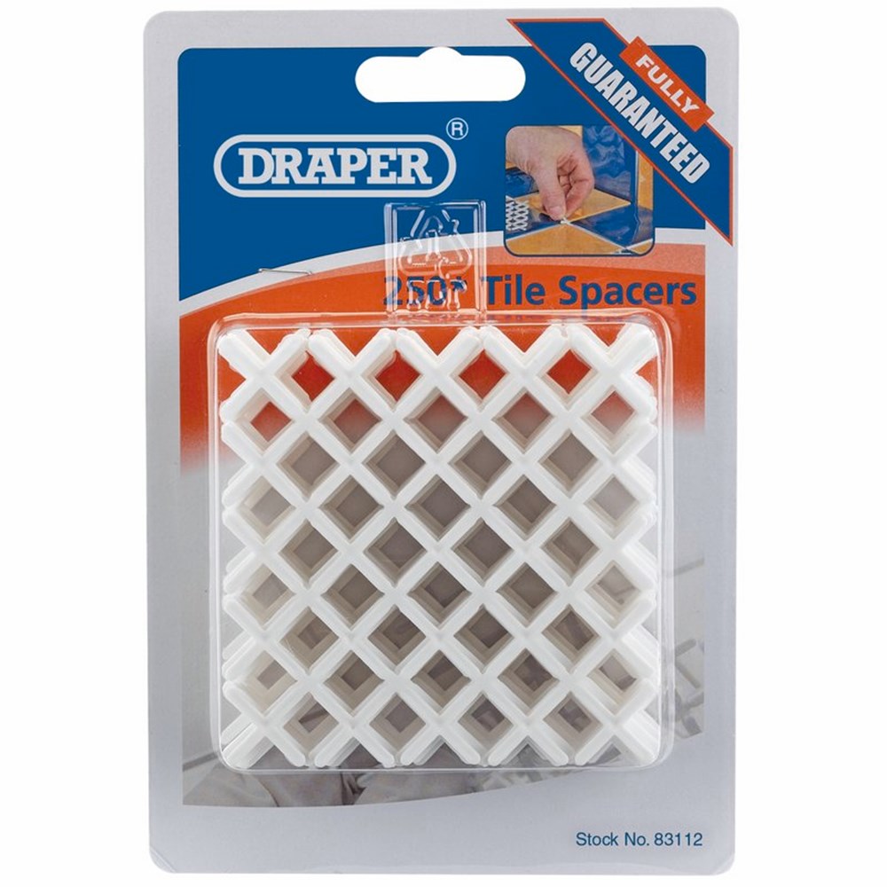 Draper 2MM TILE SPACER (250 PER PACK) 83112 Tile Spacers