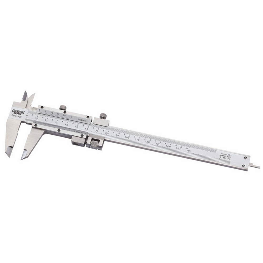 Draper 140MM VERN/CALIPER WITH F/ADJU 50605 Vernier Calipers