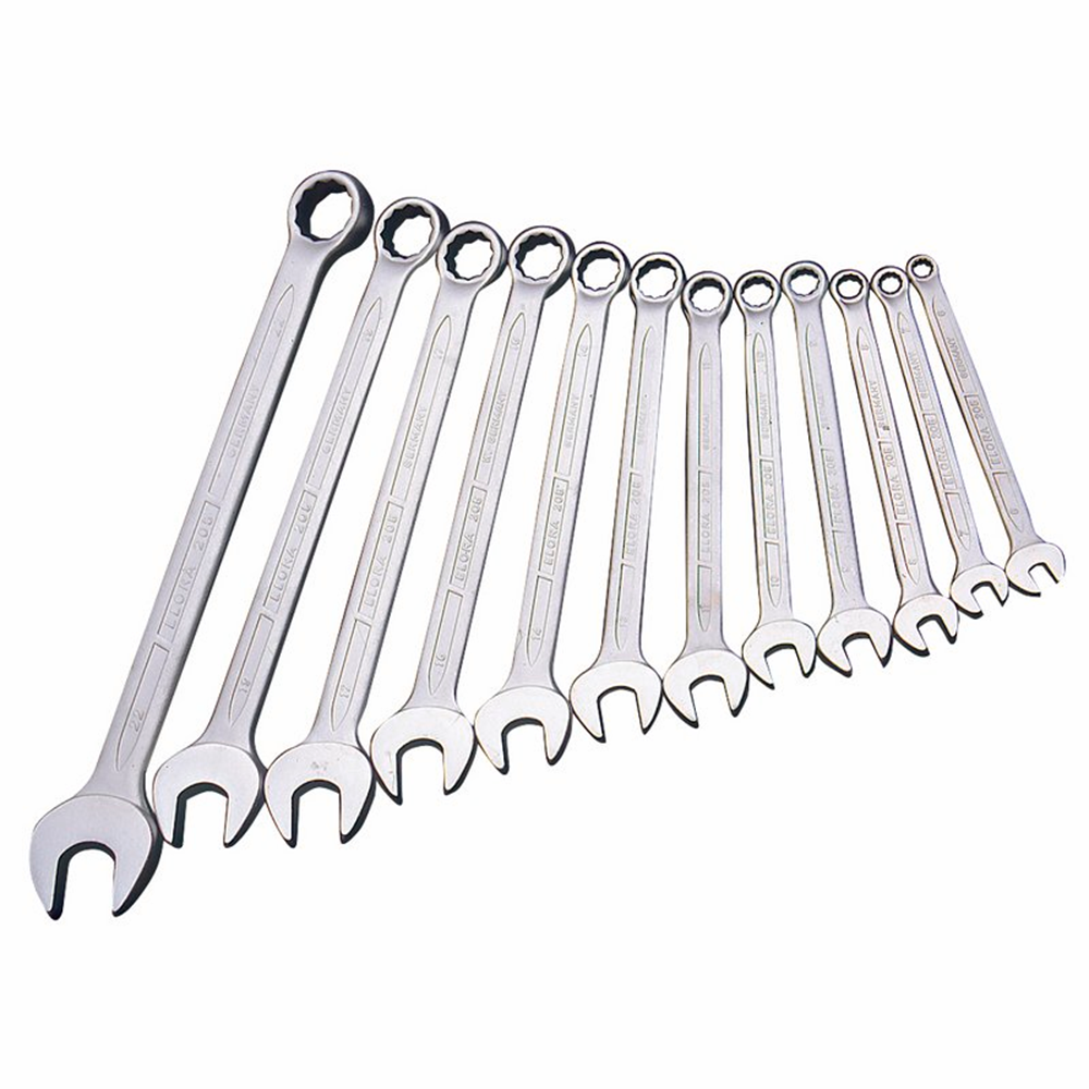 Draper 8-22MM COMBI-SPANNER SET 03090 Long Metric Combination Spanner Set (12 Piece)