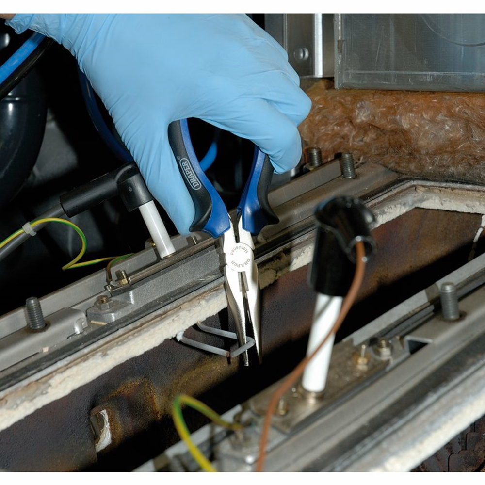Draper 200MM SG LONG NOSE PLIERS 44143 Soft Grip Long Nose Pliers