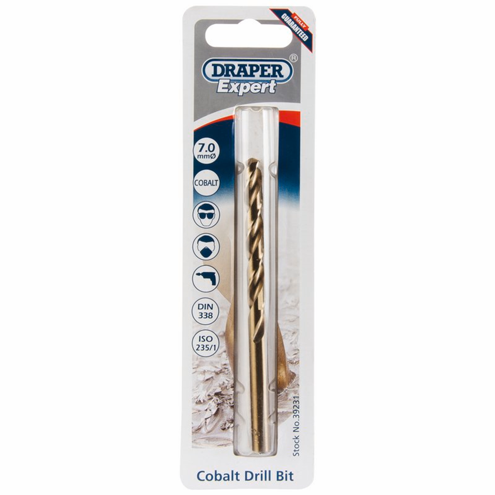 Draper 7.0MM COBALT TWIST DRILL 39231 Metric HSS Cobalt Drill Bits